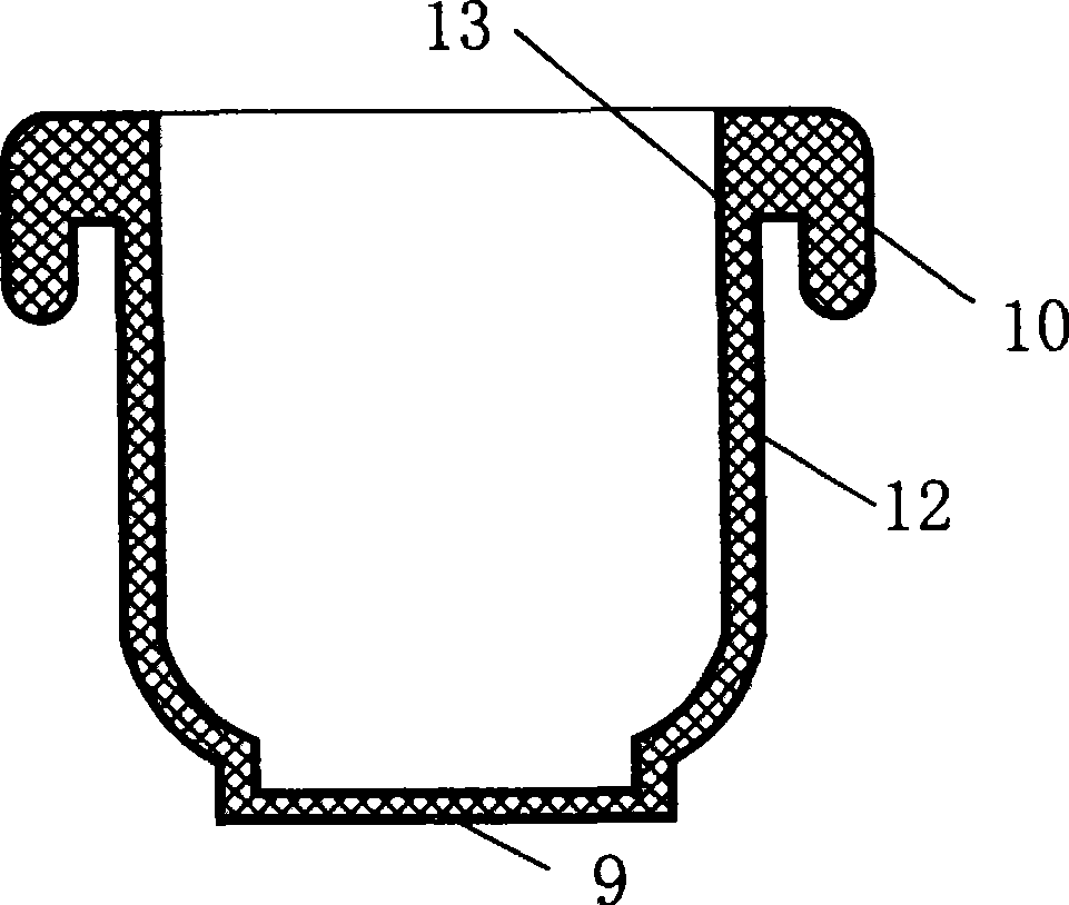 Blow molding and foam combining technique, and its product