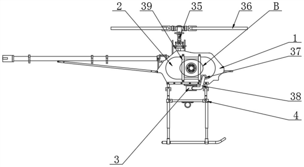 An oil-operated model airplane unmanned helicopter with aerial refueling function