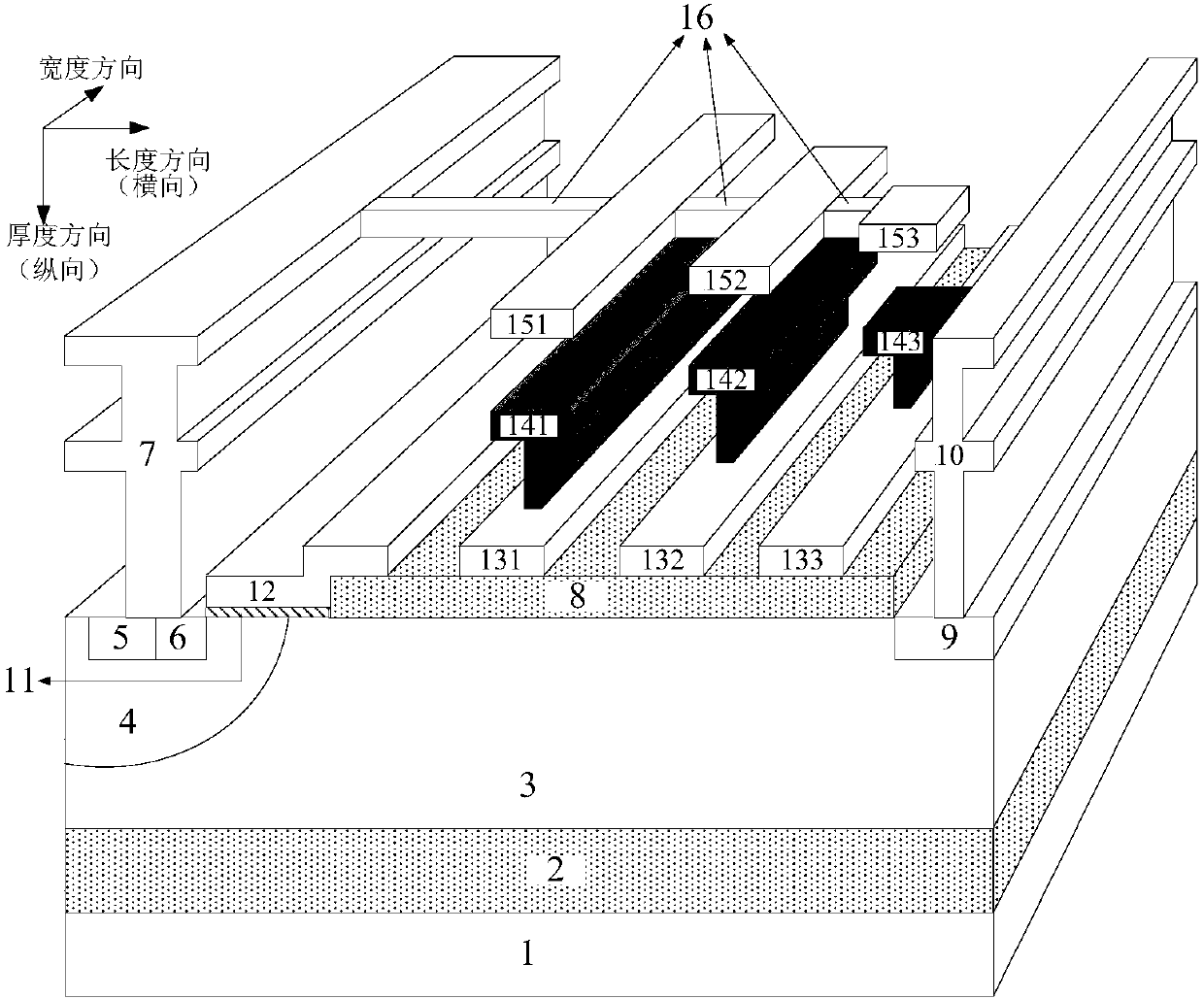 Lateral double-diffused metal oxide semiconductor field effect transistor with adjustable field plates