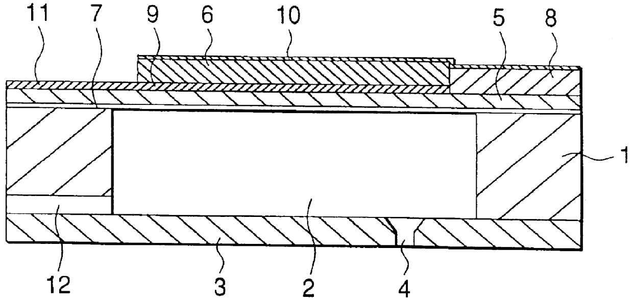 Laminated ink-jet recording head, a process for production thereof and a printer equipped with the recording head