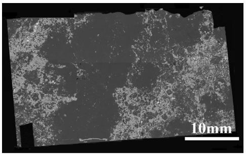 Rapid identification and quantitative detection method for niobium-rich minerals