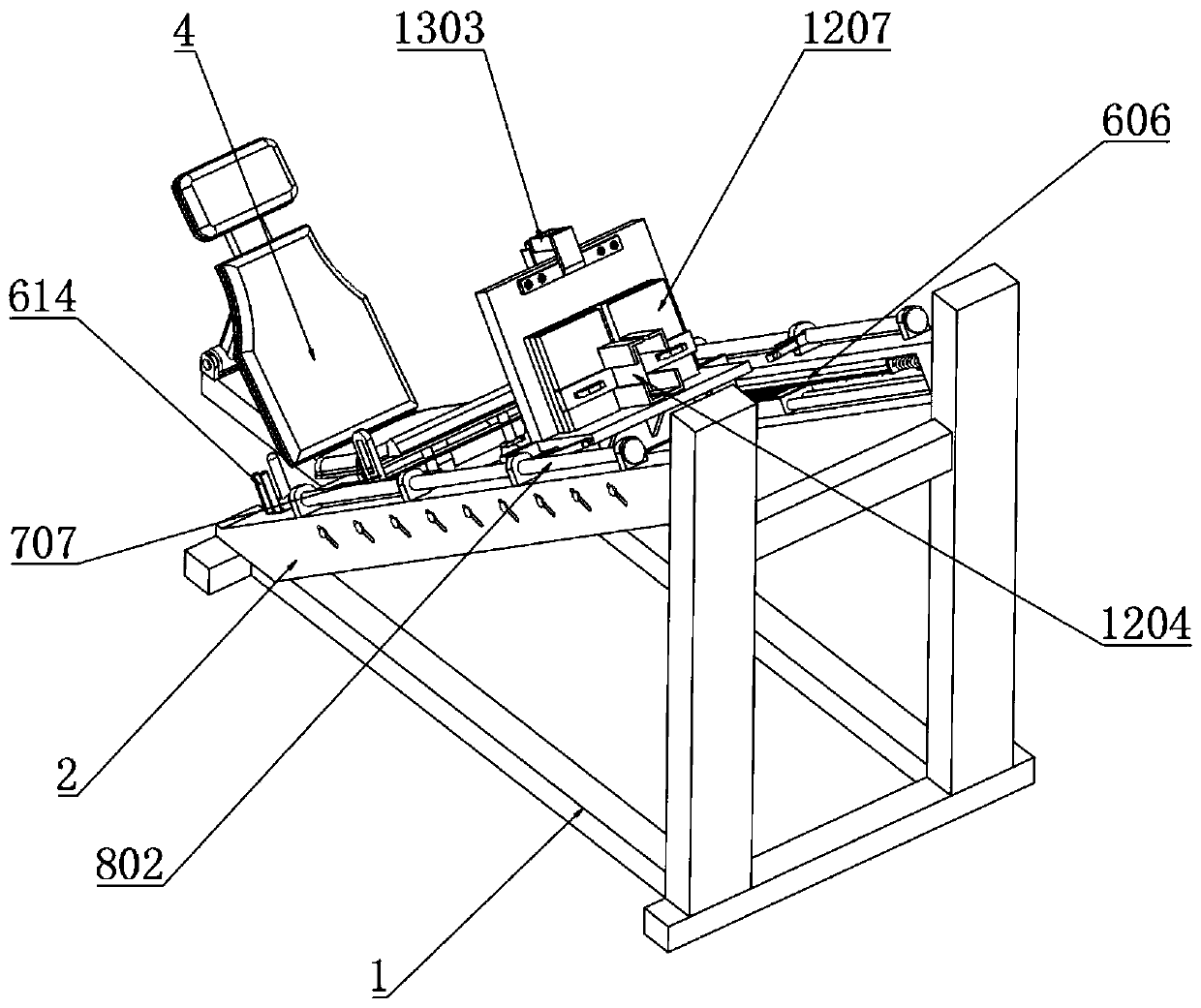 Leg exercising device for aerobics training