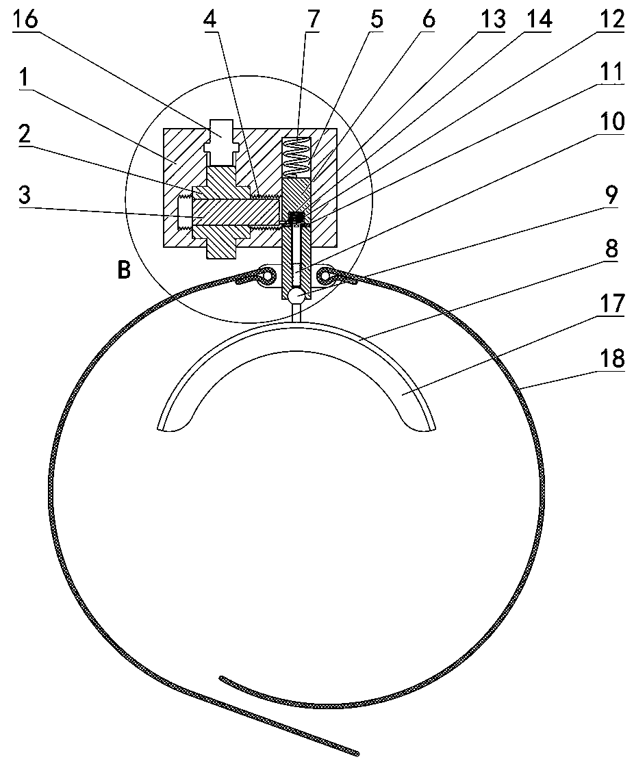 A postoperative fixation device for tibial fracture