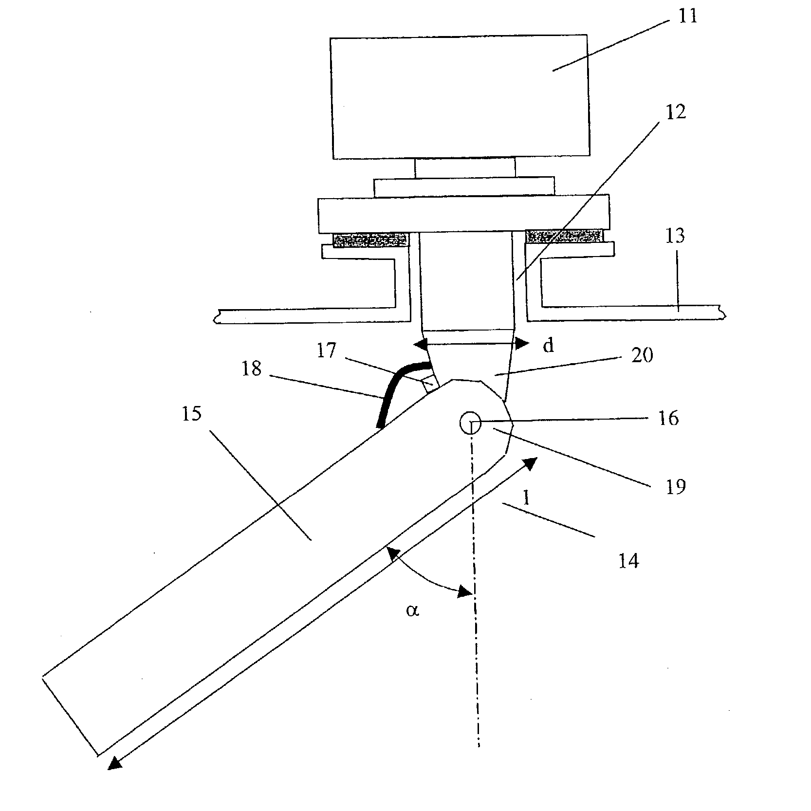 Antenna device for radar-based level gauging