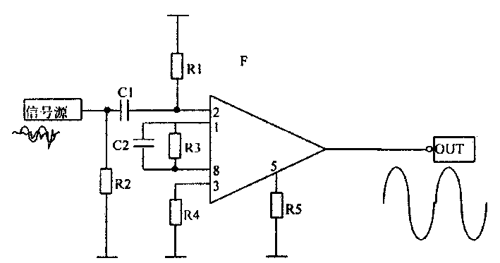 Limiting amplifier for PSD photoelectric signal