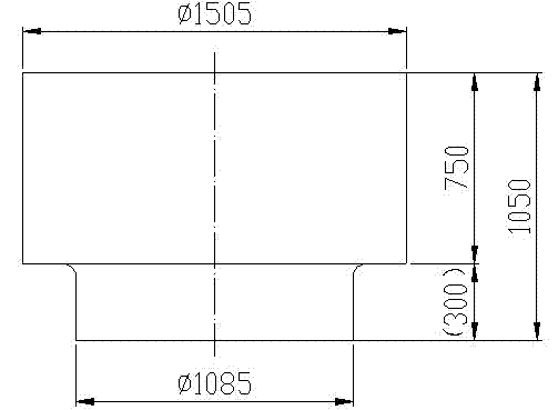 Method for forging and pressing semi-coupler with large section and high height-diameter ratio by using 31.5 MN of oil press