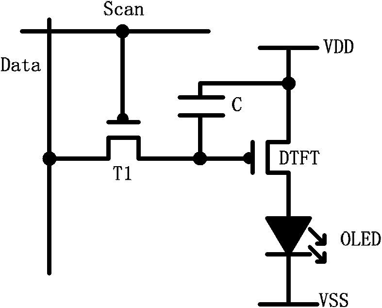 Pixel circuit structure and method for driving pixel circuit structure