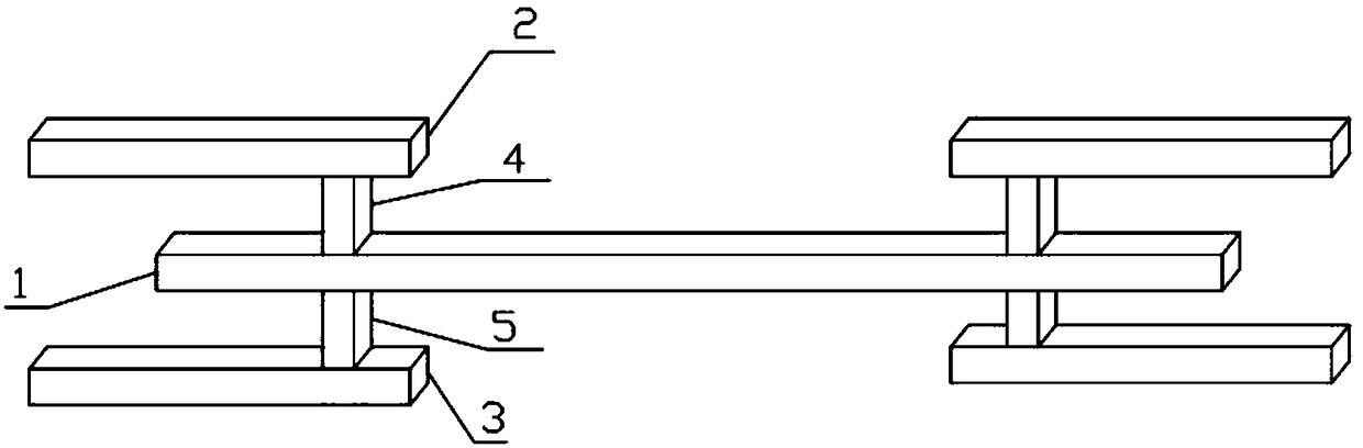 Copper metal interconnection electromigration test structure and test method thereof