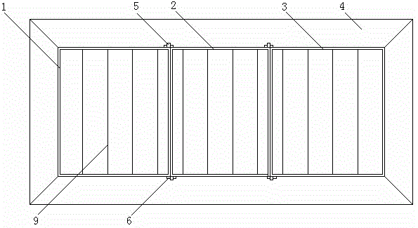 A multi-stage combined louver air outlet of a central air conditioner