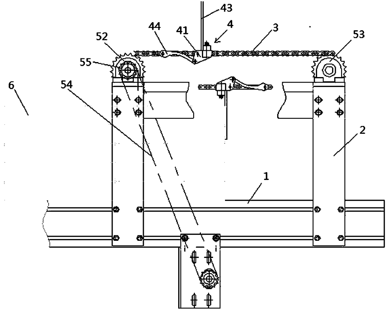 A semi-automatic sorting and pulling device for preventing slipping smoke