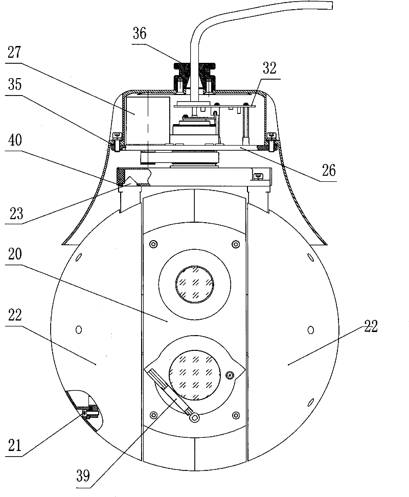 Laser high-speed spherical night-vision device