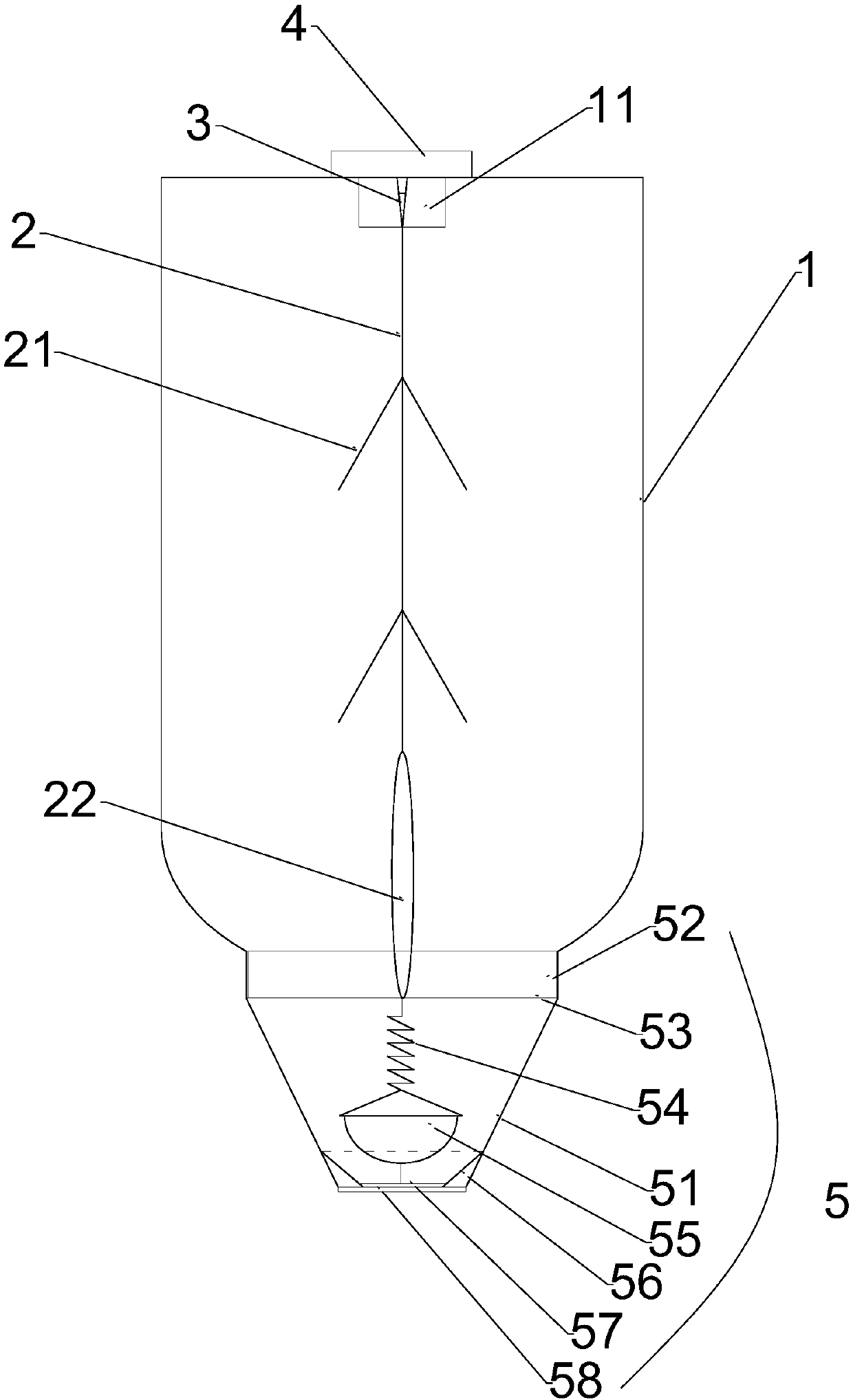 Easy-for-feeding-powder direct insertion type ink powder bottle for selenium drum