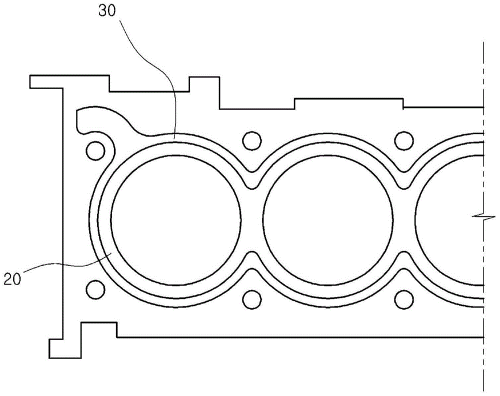 Defective engine block recycling method in continuous casting line