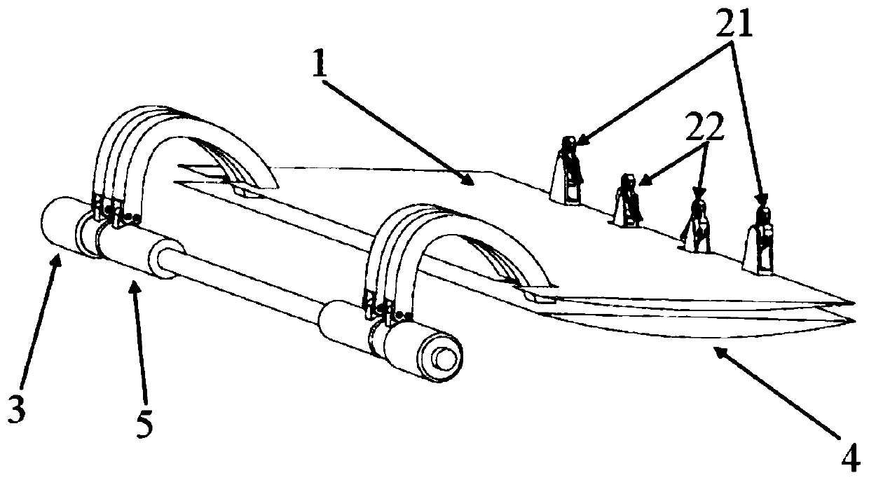 Variable-configuration cabin door for enhancing aircraft course stability and control method thereof