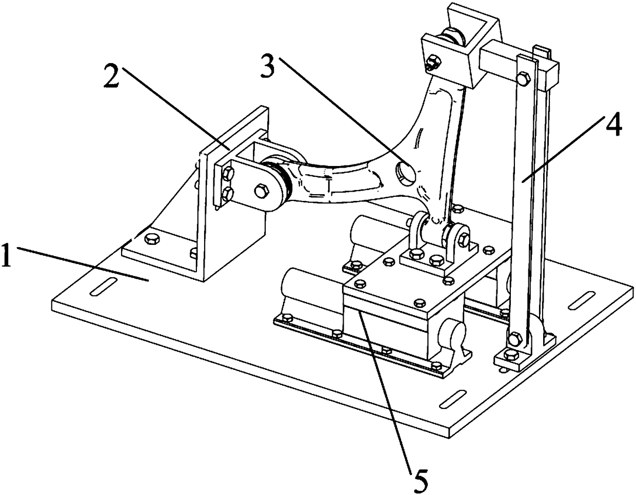 Automobile control arm impact test tool