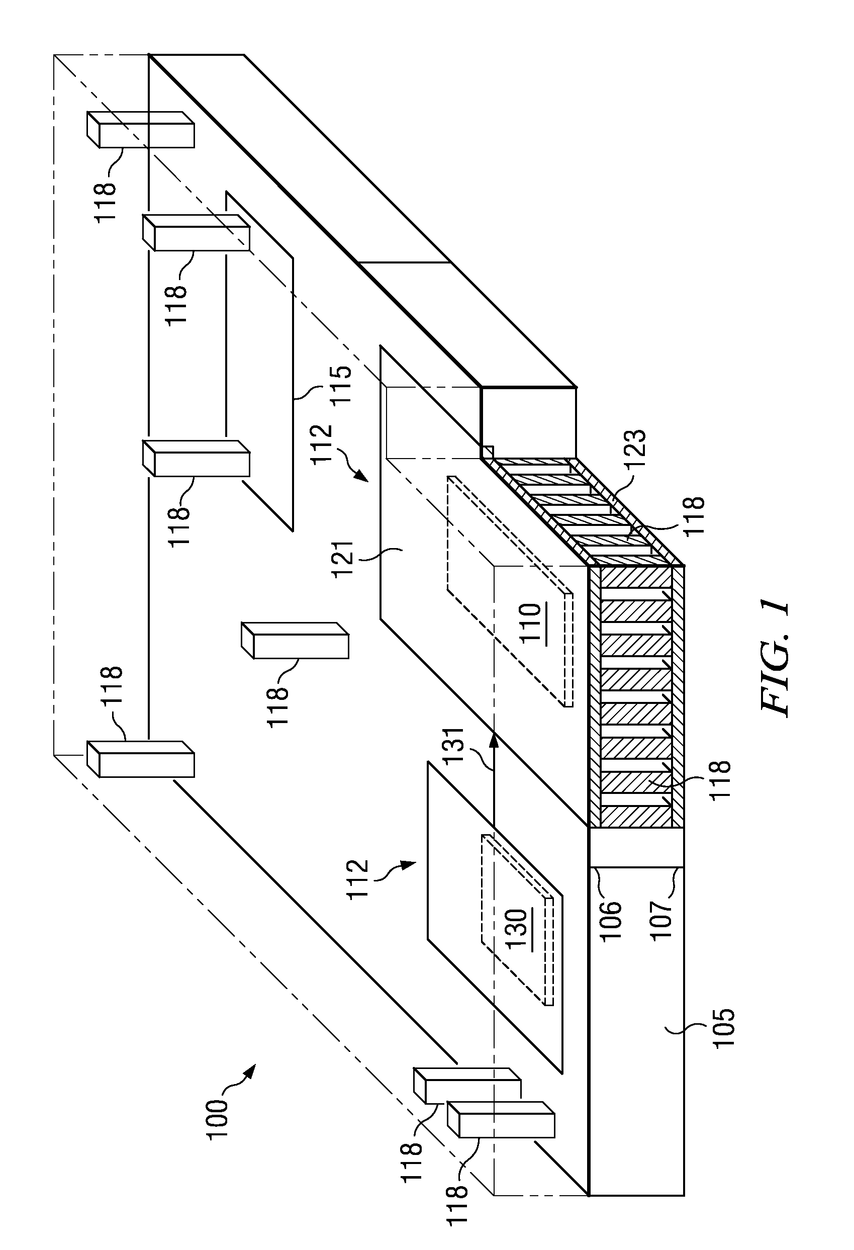 IC having voltage regulated integrated faraday shield