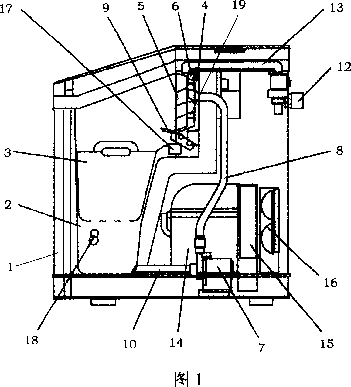 Domestic flowing small ice maker