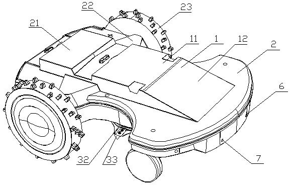 Solar intelligent mowing robot