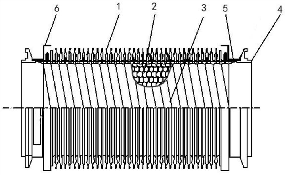 A kind of corrugated pipe for national ⅵ commercial vehicle