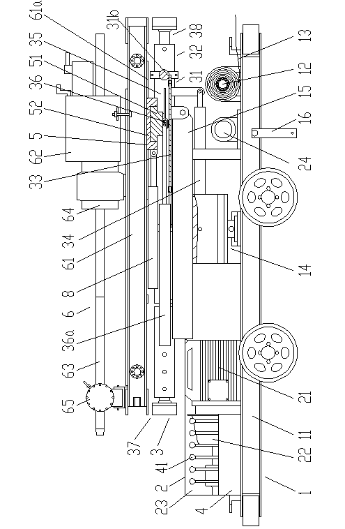 Wheel type truck-mounted drilling rig