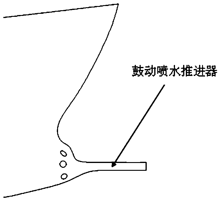 Agitating water jet propeller