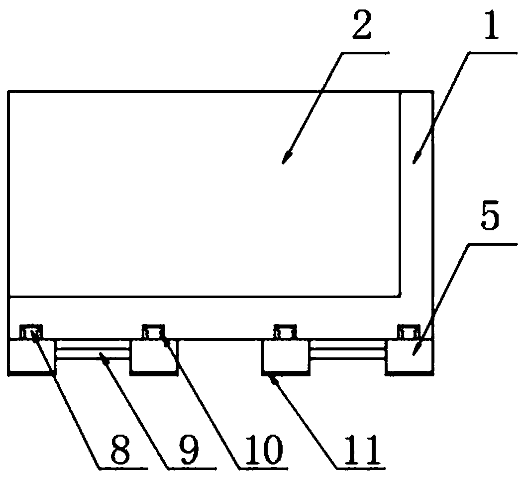 Lever arm supporting pad for keyboard