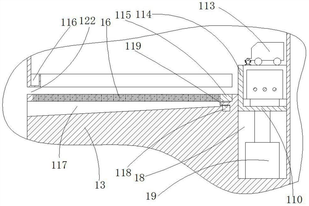 Back-and-forth scraping and brushing type large pig raising system