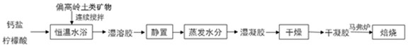 Preparation method of calcium-based carbon dioxide adsorbent