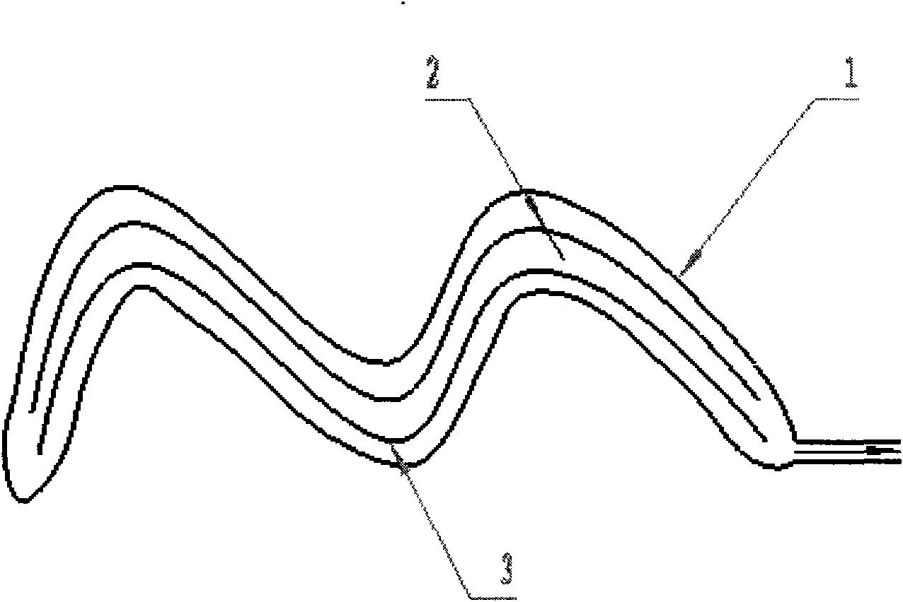 Vacuum rush gum forming method of fiber-reinforced resin matrix compound material