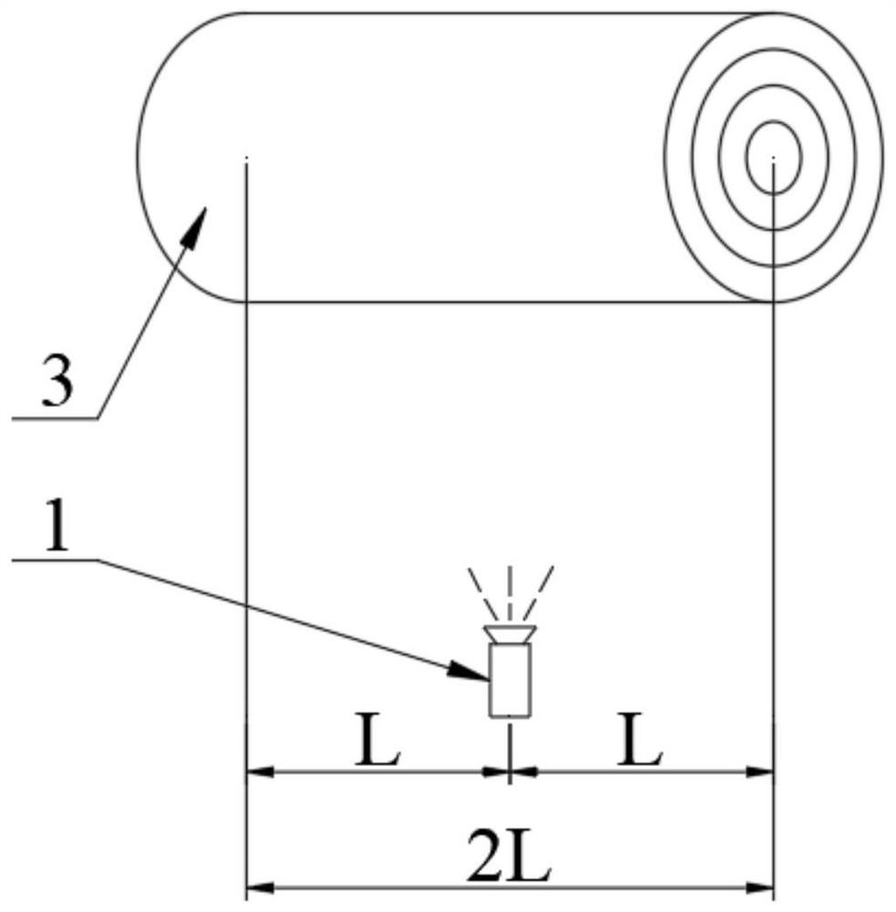 Online measurement method and system for coil diameter of hot rolled steel coil