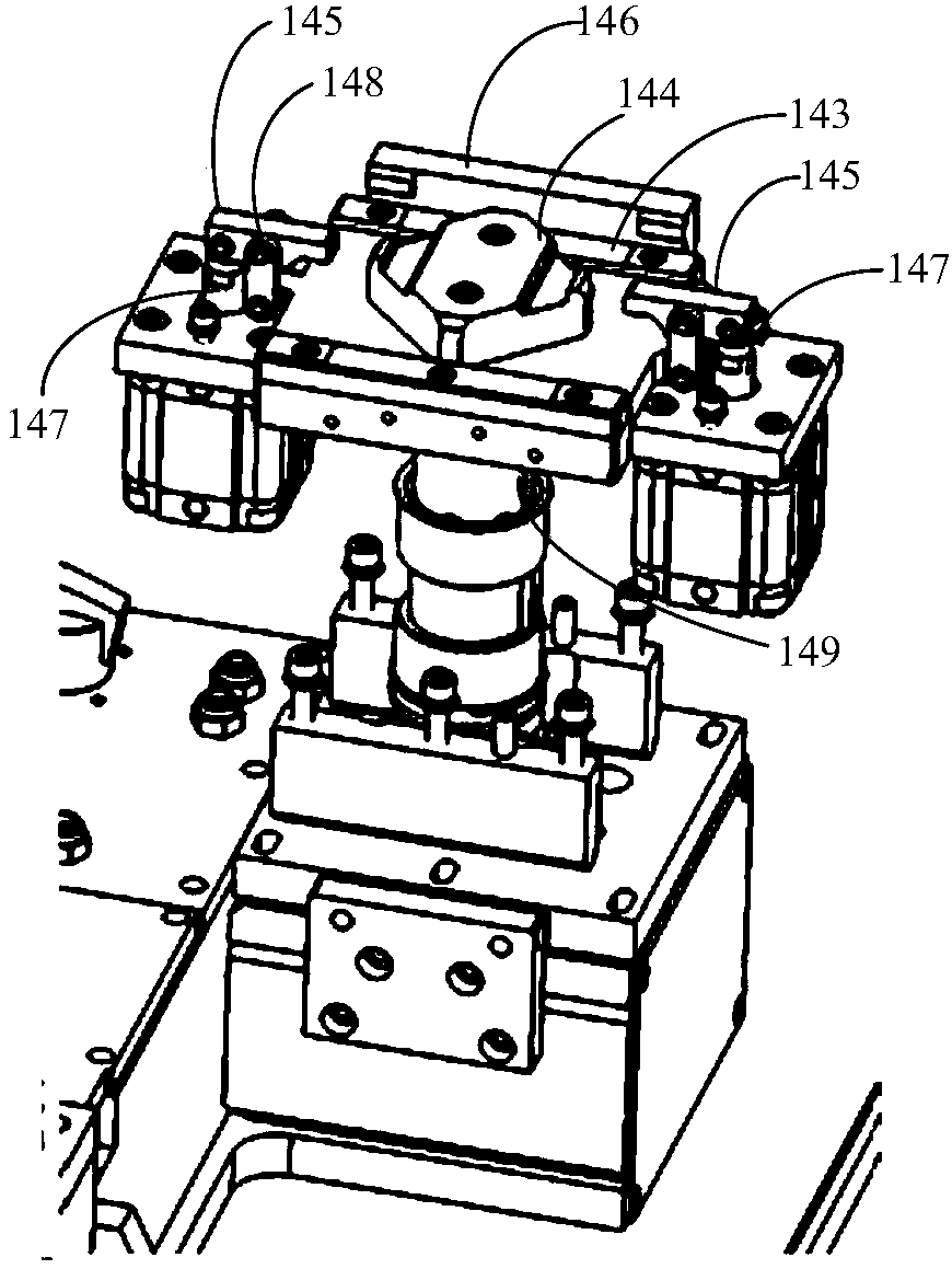 Split mounting tool for rear frame of semitrailer