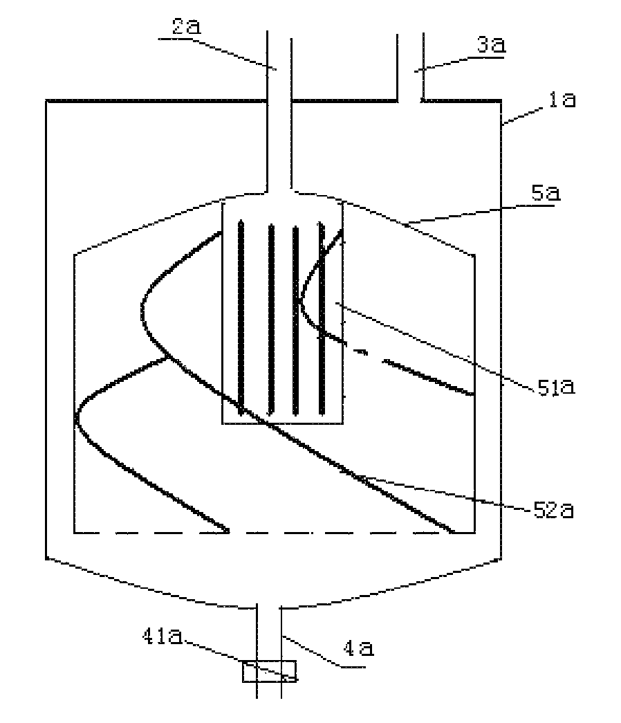 Water-pollutant separation device, water-pollutant separation and filtration device, ornamental fish tank water-pollutant separation and filtration system, and high density cultivation water-pollutant separation, filtration and oxygen aeration system