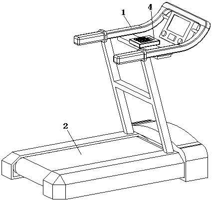 Damping treadmill with sensing speed regulating system