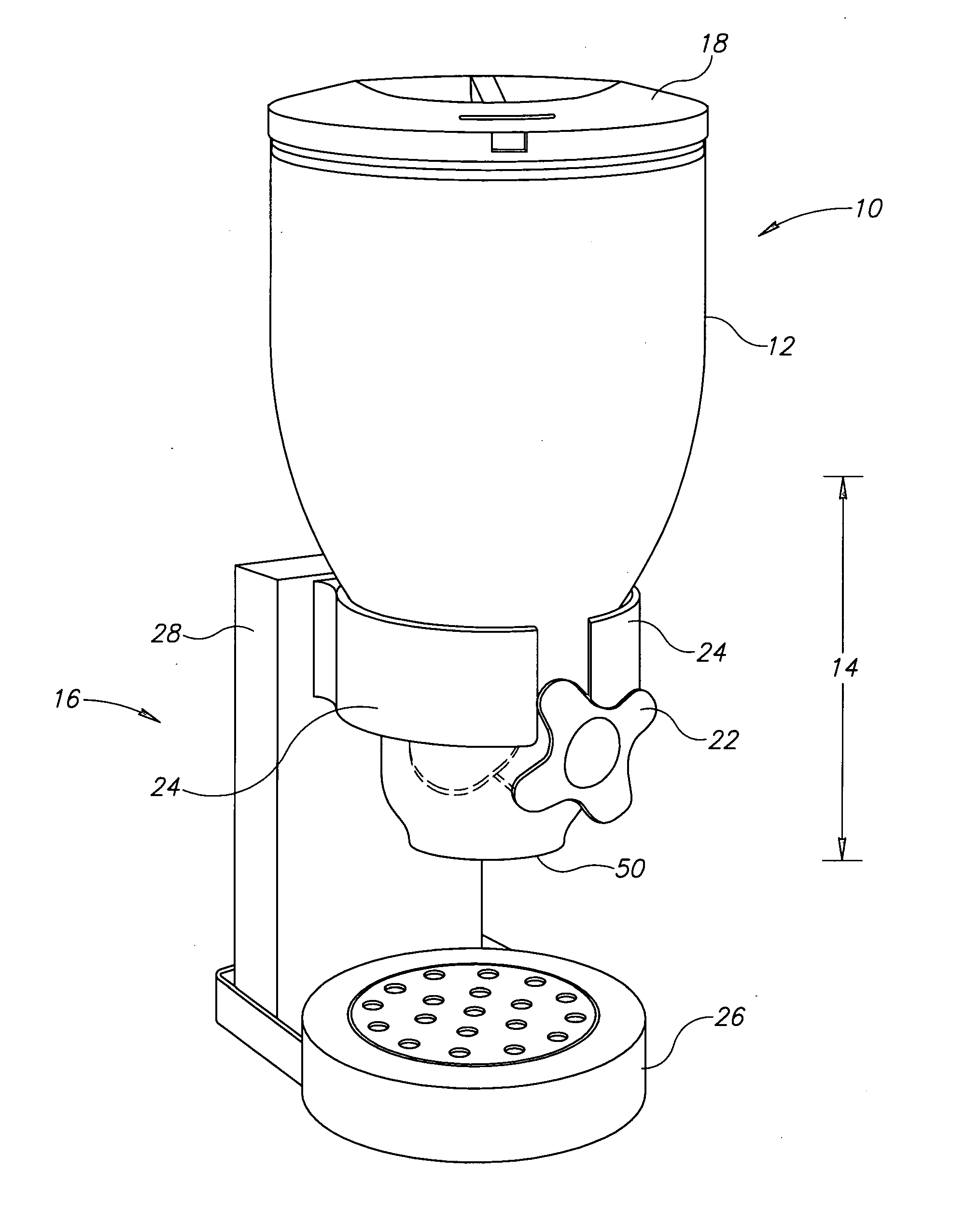 Granular product dispensing system