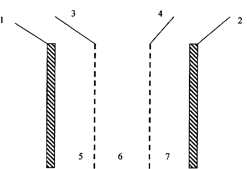 Method and device for separating electric field-separation membrane coupling