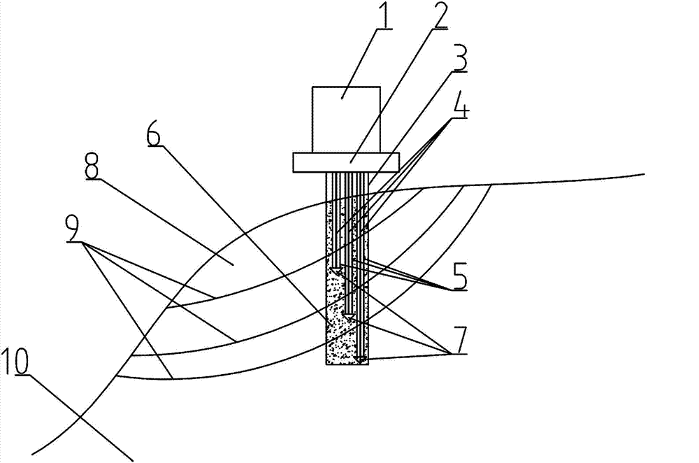 System and method for monitoring displacement of deep part of landslide