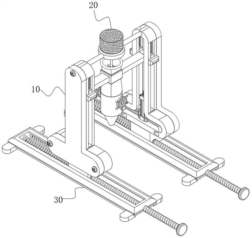 Fluid food feeding device based on quantitative split-flow delivery for patients in digestive department