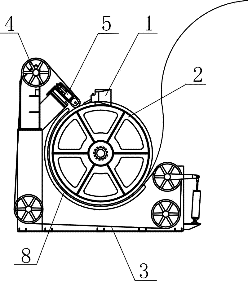 Tire type steel continuous-casting and continuous-rolling process and device thereof