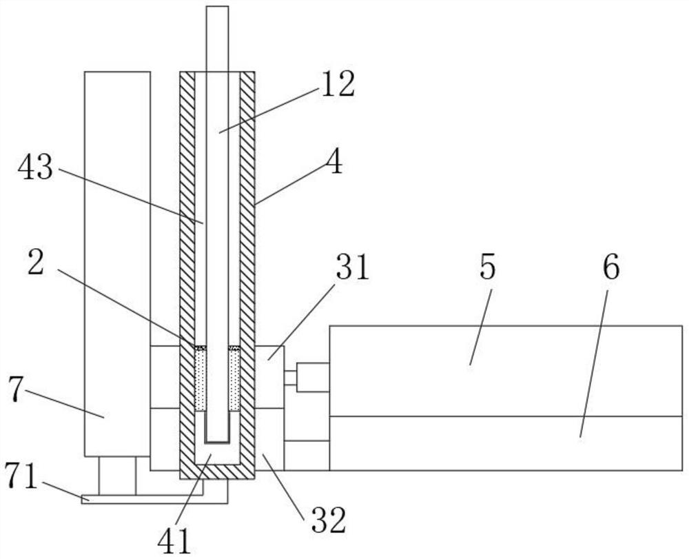 Tubular positive plate paste extruding device and method