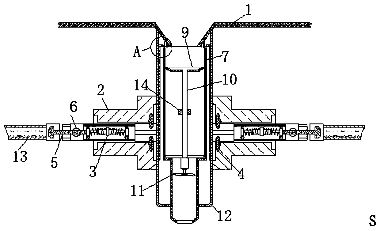 Closestool detergent putting device capable of controlling additive amount according to hydrodynamic force