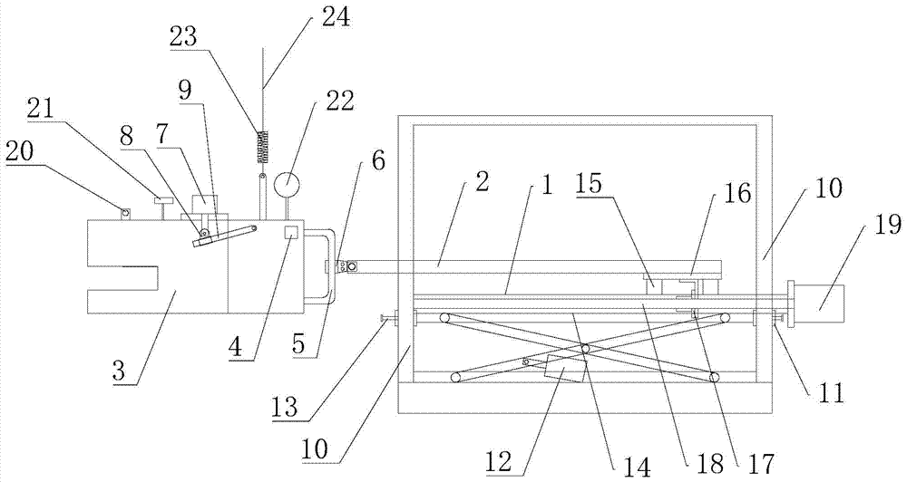 Automatic operating device for hydraulic tongs