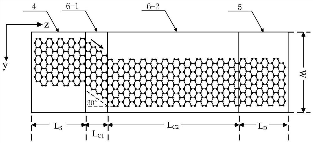 Graphene strip heterojunction double-gate tfet and its switching characteristic improvement method