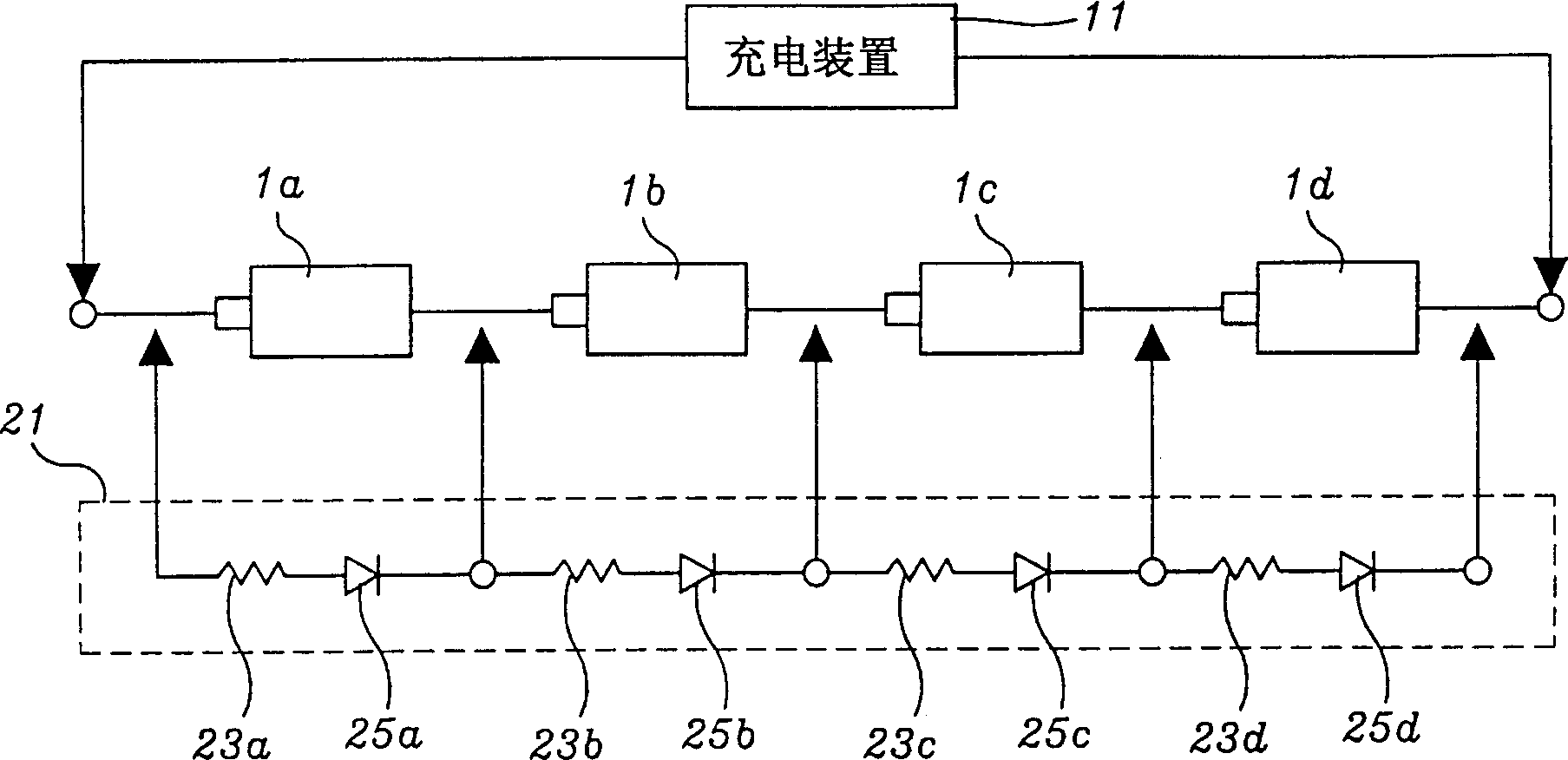 Control system of chargeable battery and its control method