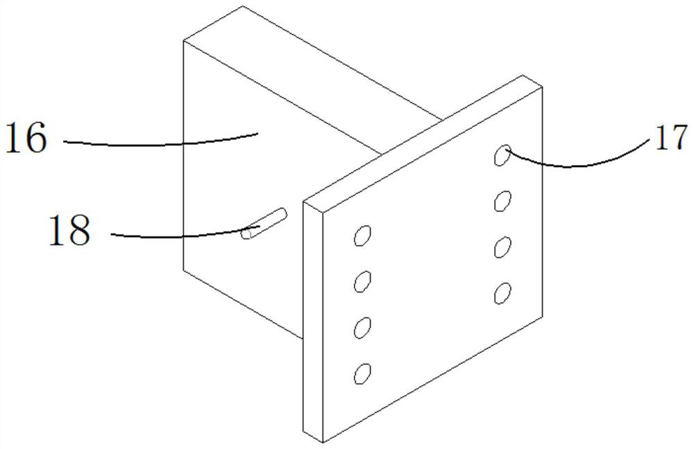 Bridge displacement measuring device for bridge construction in traffic construction