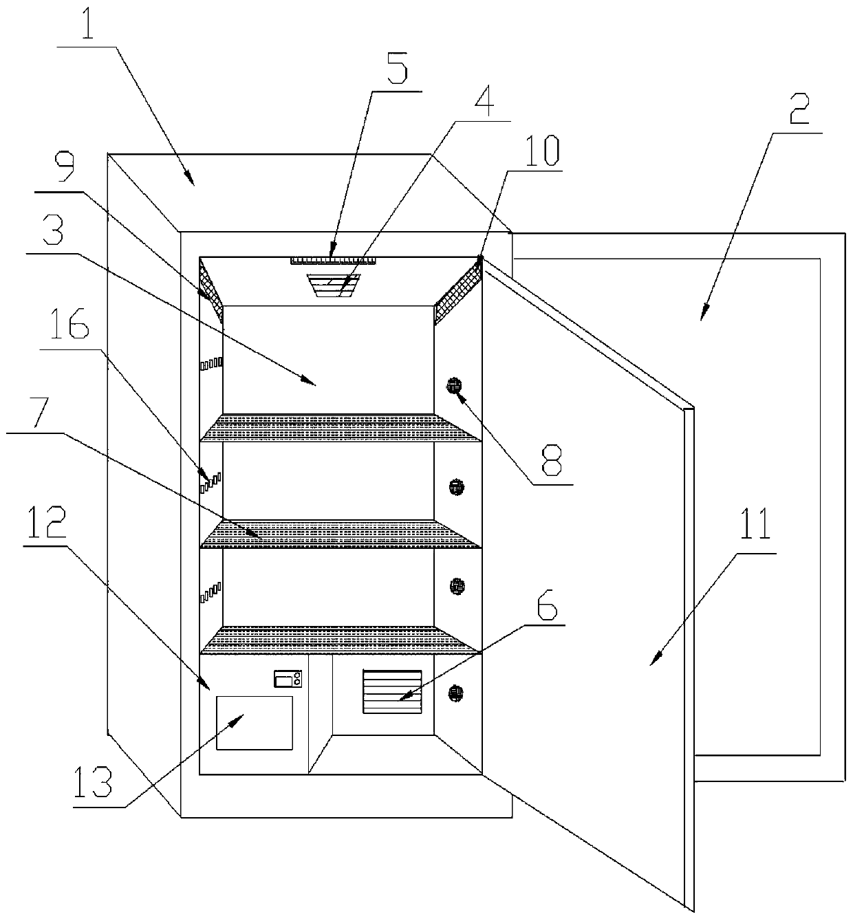 Tea storage cabinet