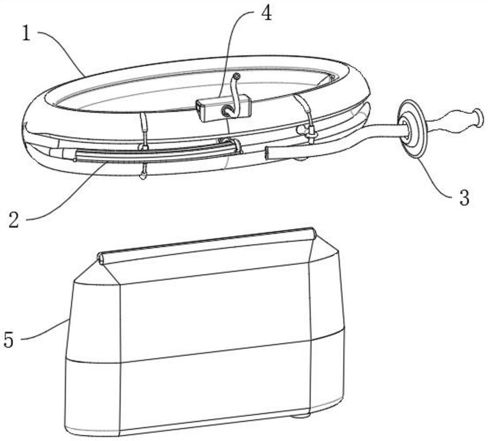 Components of airway opening device used for respiratory support of intensive care medicine