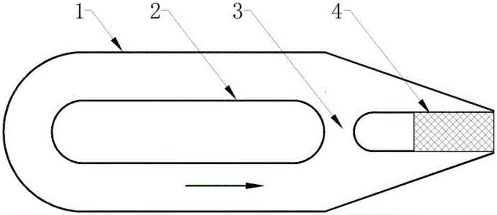 Pulse-forming line with reentry structure