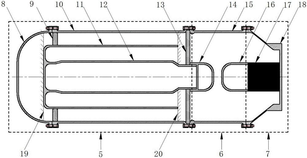 Pulse-forming line with reentry structure