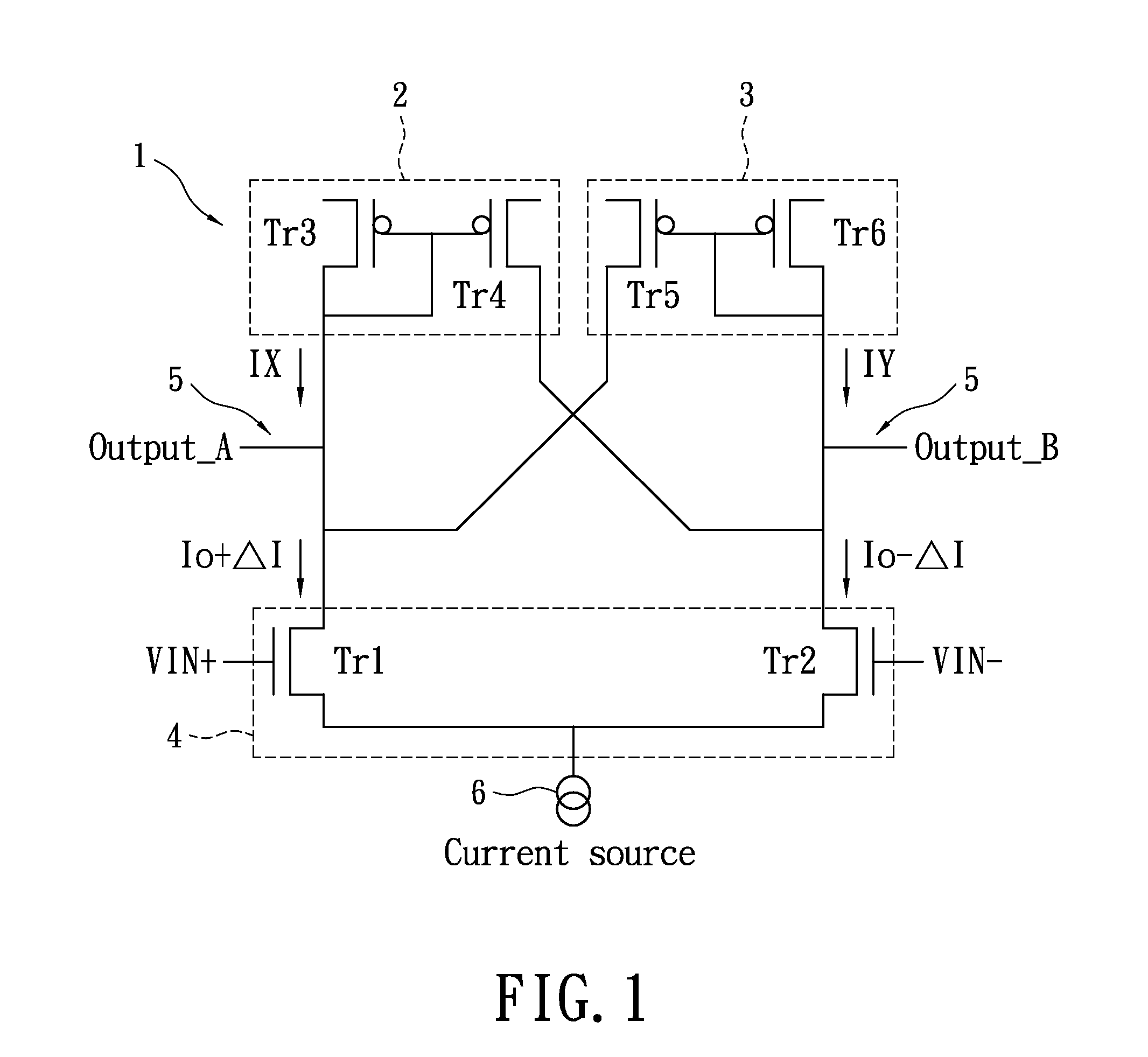 Operational amplifier circuit structure