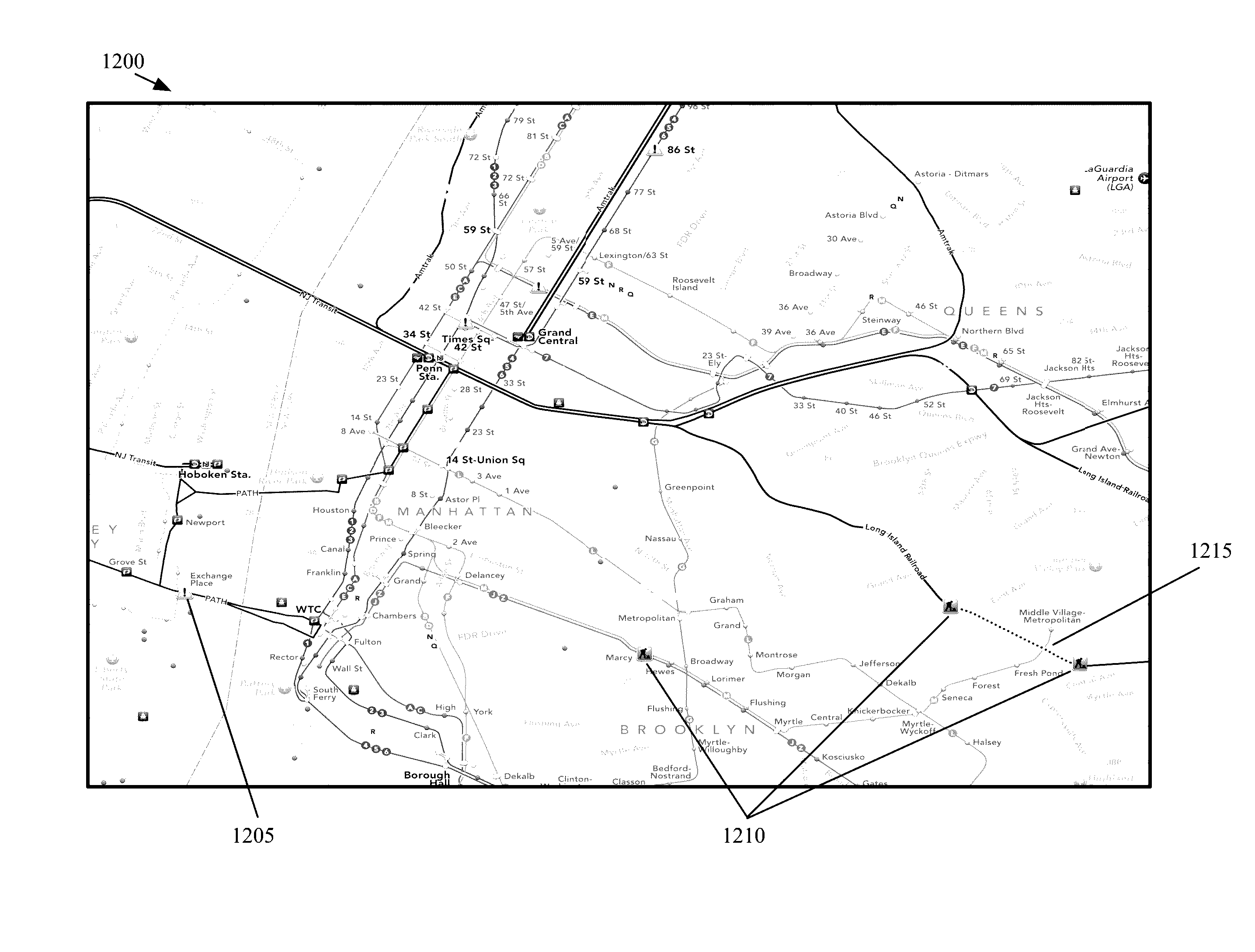 Mapping Application with Transit Mode